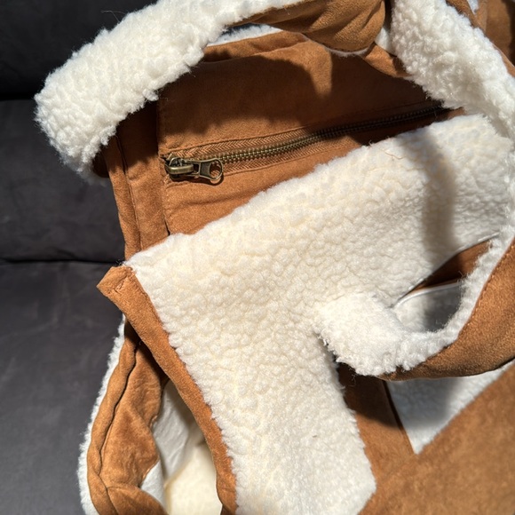 NWOT Koolaburra by UGG Faux Suede and Sherpa Pet Carrier Sherpa bag - Picture 7 of 9